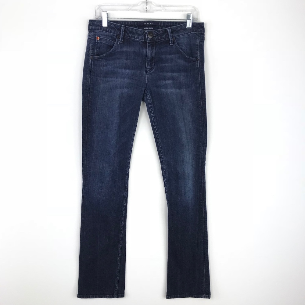 Hudson Straight Leg Dark Pocket Flap Jeans #787